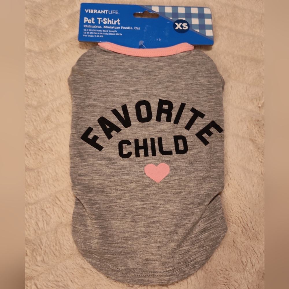 NWT! Vibrant Life Dog Tee Shirt Sz XS